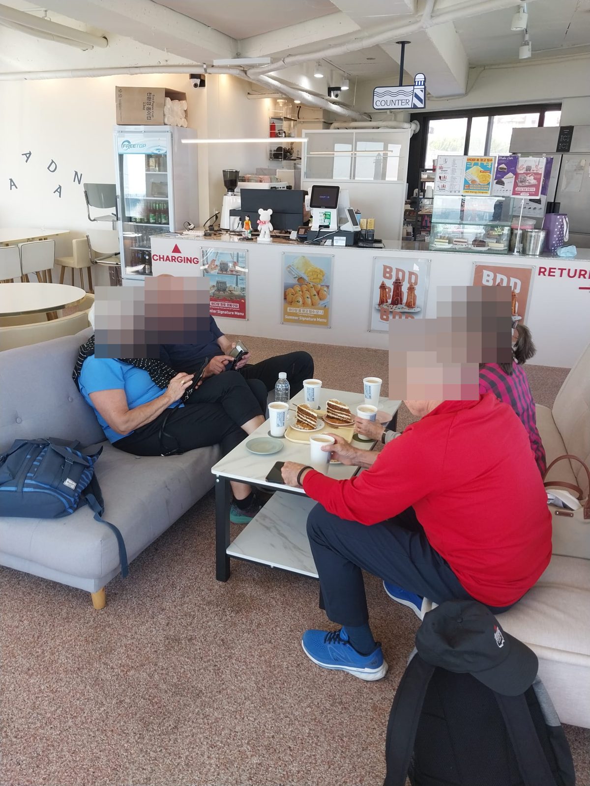 Senior travelers, properly